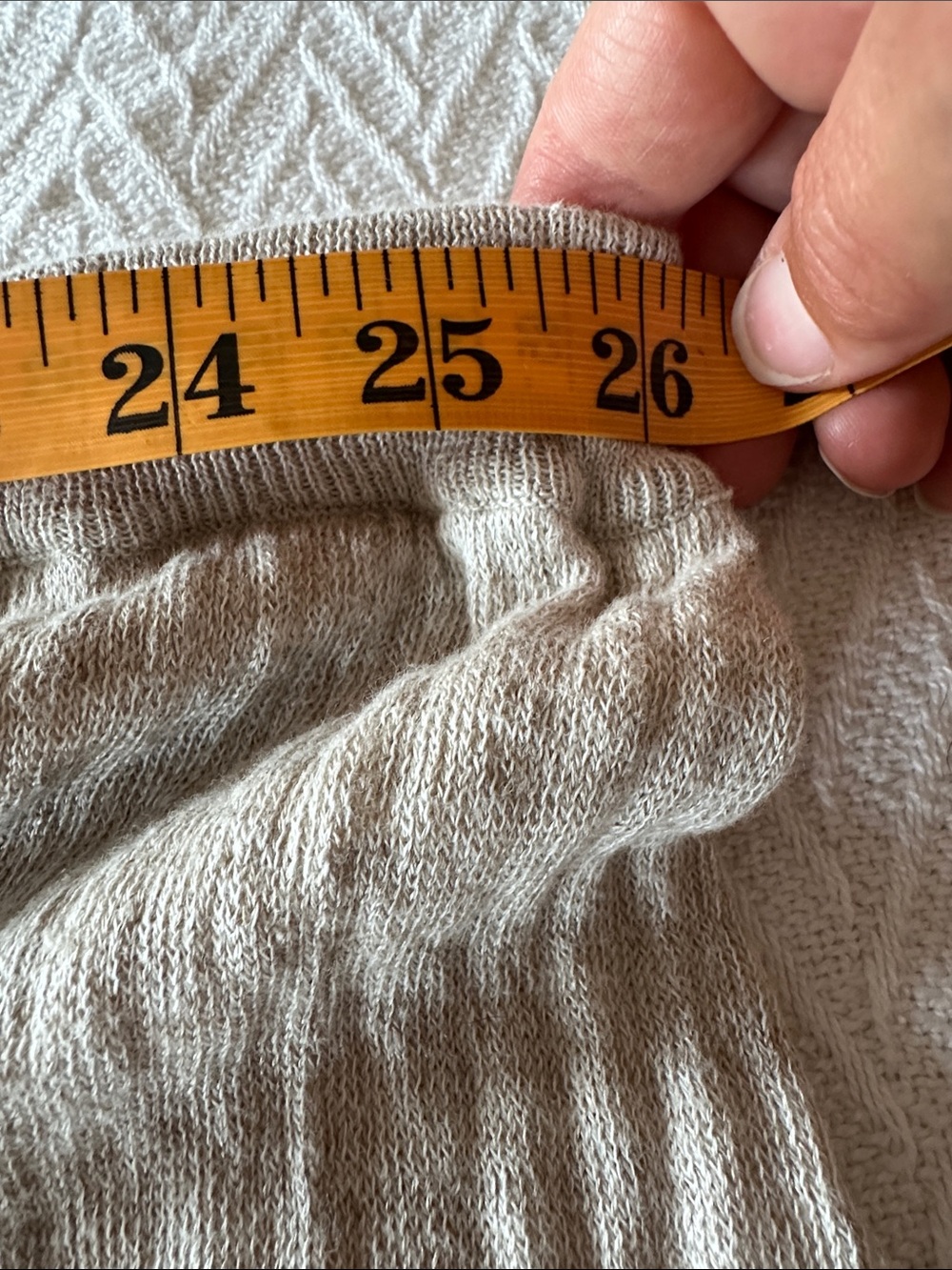 SPANNER linen cotton neutral Beige Ribbed Knit Maxi Skirt slit minimalist beach - Picture 7 of 11